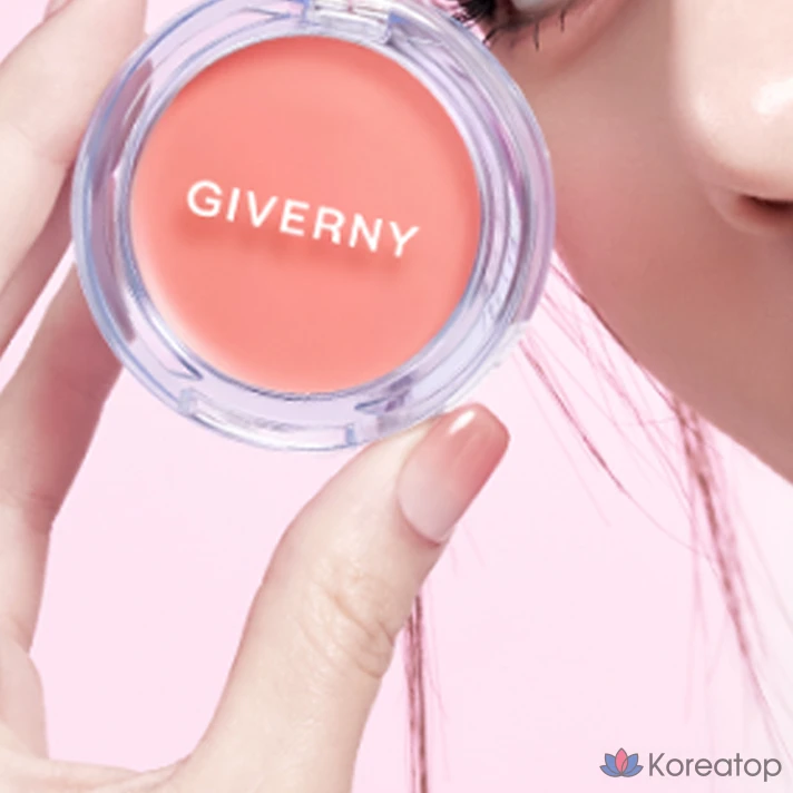 Резиновые румяна Giverny Dewy Gel Glow Cream Blusher, оттенок 02 Mango Beige, 1 шт., фото 5