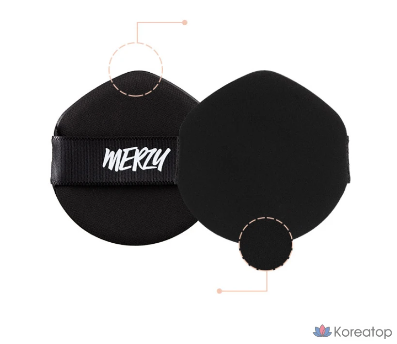 Тональный крем-кушон MERZY the Airy Scene Cover Cushion Foundation, 13 г, оттенок AC3 Sand, 1 шт., фото 9