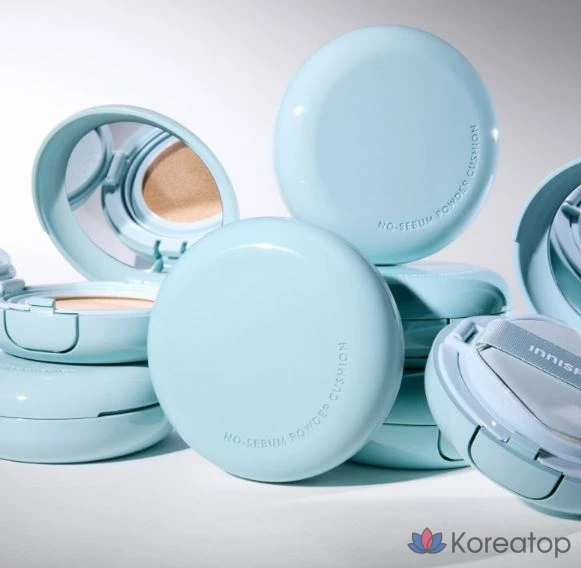 Пудра-кушон Innisfree No-Sebum, 14 г, фарфоровый цвет, 1 шт., фото 5