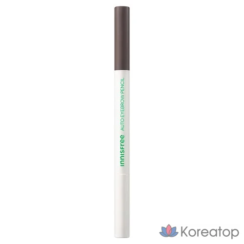 Карандаш для бровей Innisfree Flat Eyebrow Pencil 0.3 г, № 4, оттенок Dawn Dew Ash Brown, 1 шт.
