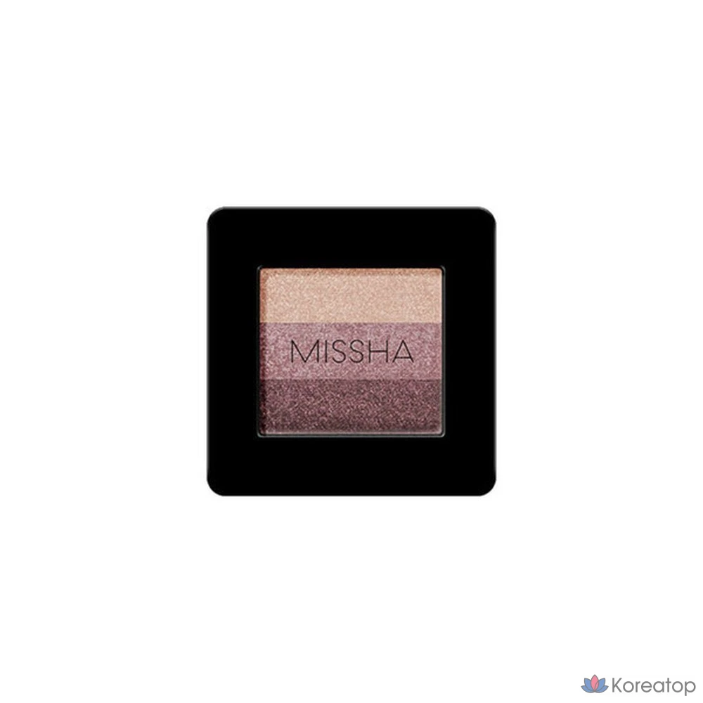 Тени для век Missha Triple Shadow 2 г, оттенок Brownie Pink, 1 шт.