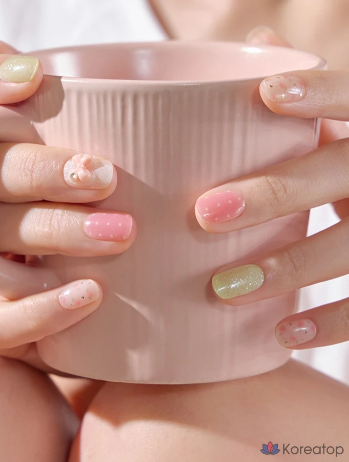 Гель-лак для ногтей Ohora Gel Strip Nail, N Bloom Bonbon, 1 шт., фото 6