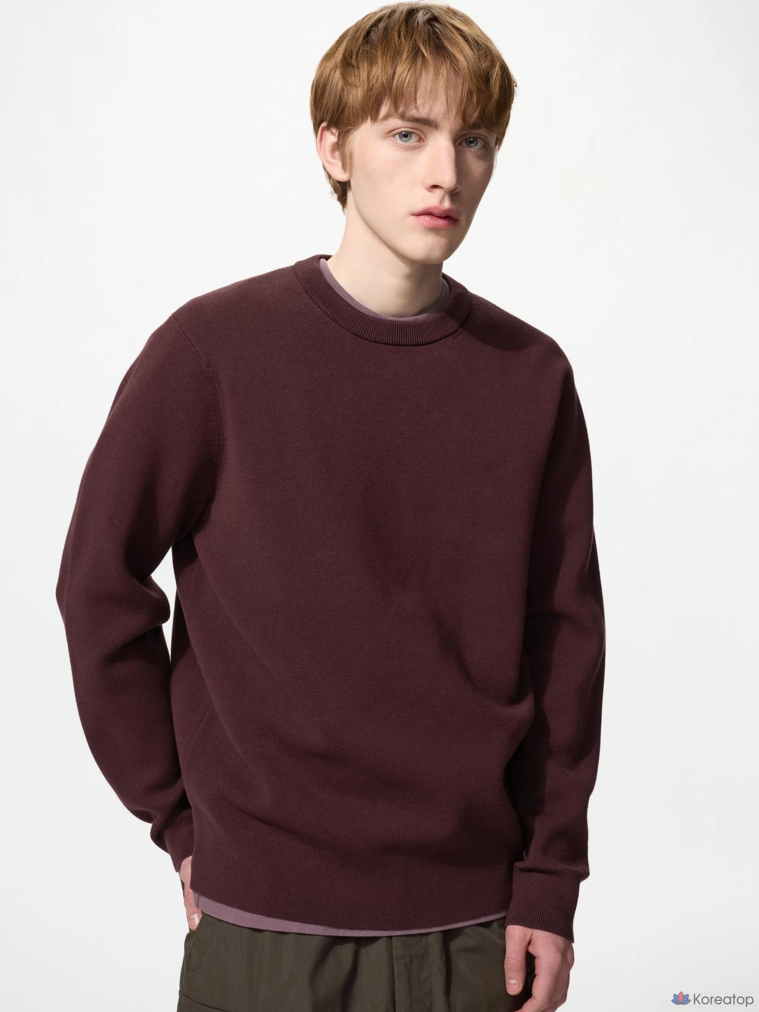 Свитер Uniqlo Washable Milano Rib Crew Neck