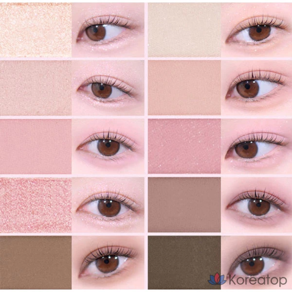 Палетка теней Too cool for school Frottage, 8,6 г, 2 оттенка нежно-розового цвета, 1 шт., фото 6