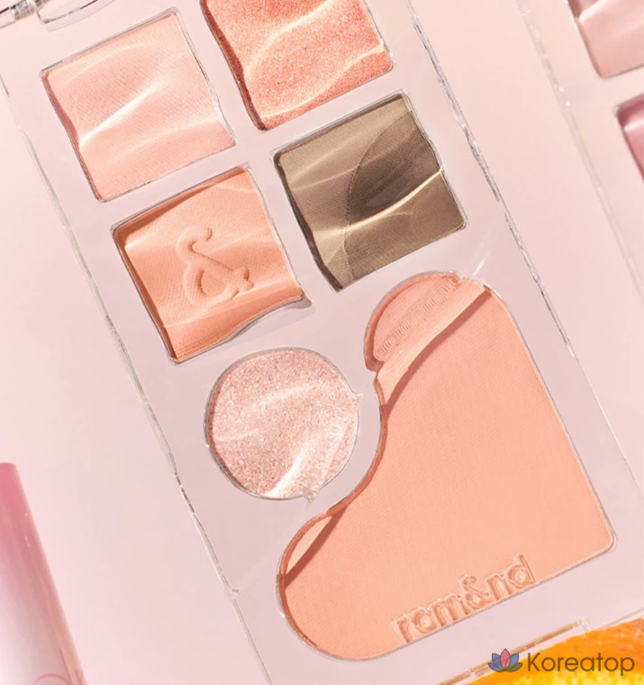 Палитра теней ROM&ND bare layer, 01 Apricot Mood, 1 шт., фото 2