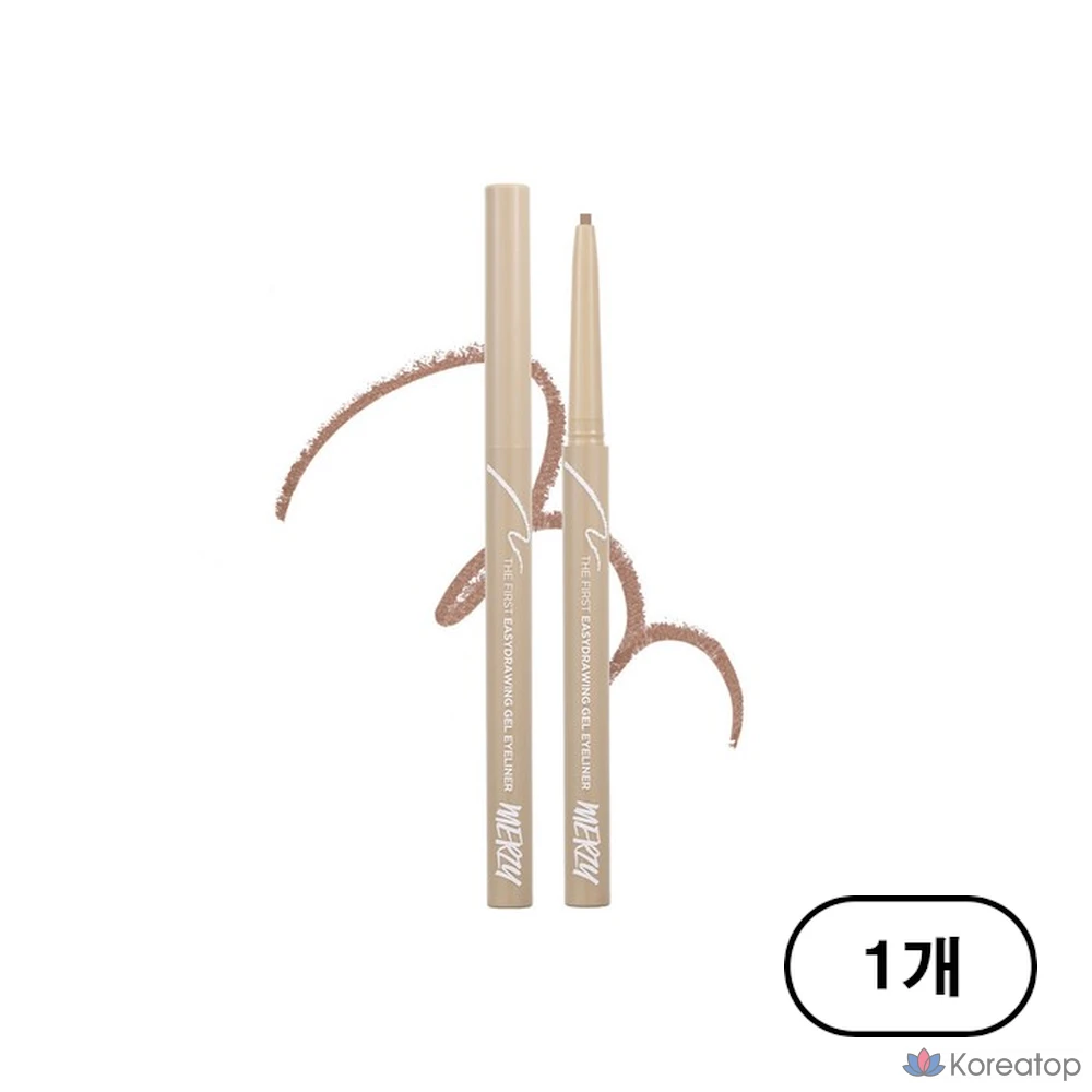 Гелевая подводка для глаз MERZY the First Easy Drawing Gel Eyeliner, 0.14g, EG6 Pecan, 1 шт.