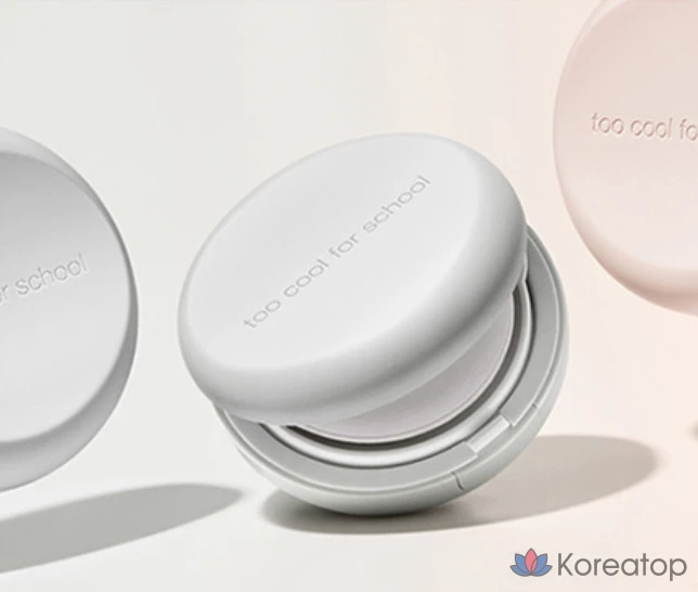 Подушечка для фиксации макияжа Too cool for school Art Class Studio De Tangt, основной продукт 12 г, сменный блок 12 г, № 1, фарфор, 1 шт., фото 9