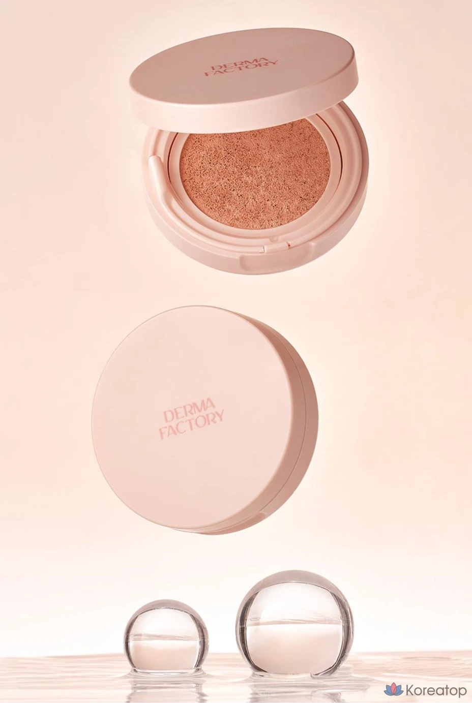 Тональный крем-кушон Derma Factory Vegan Collagen Cushion Foundation, 15 г, № 19, 1 шт., фото 4