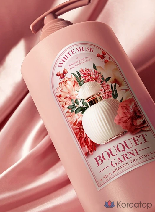Средство для кератинового лечения Bouquet Garni Silk White Musk, 1 л, 1 флакон.