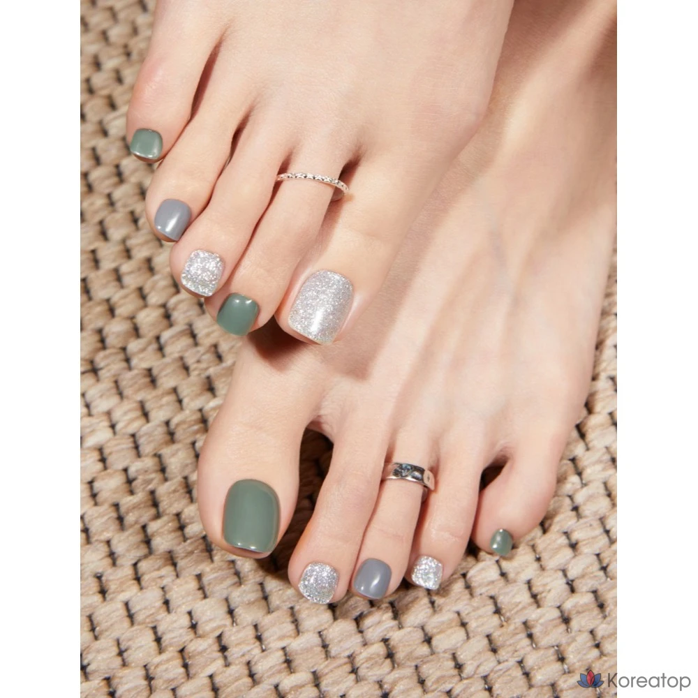 Набор для ухода Ohora Pedi Gel Strip Set, P Ice Mint, 1 шт., фото 4