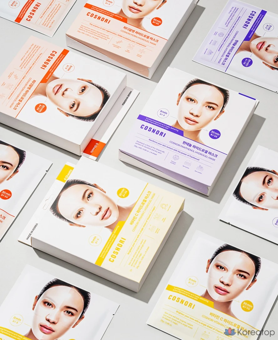 Гидрогелевая маска Cosnori с витамином С, 6 штук, 2 упаковки, фото 7