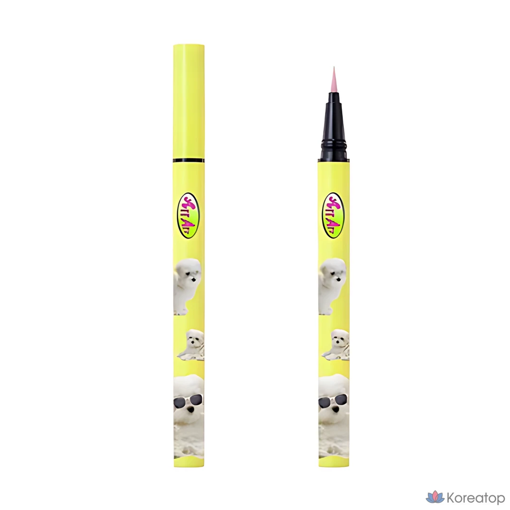 Тонкий контурный карандаш Peripera Ink Thin Thin Brush Liner 002, коричневый, розовый (05), 1 шт.