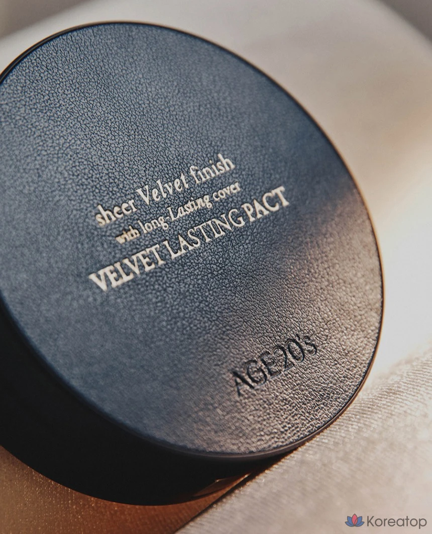 Age 20's Velvet Lasting Pact 14g + сменный блок 14g, 23N Нейтральный бежевый, 1 шт., фото 2