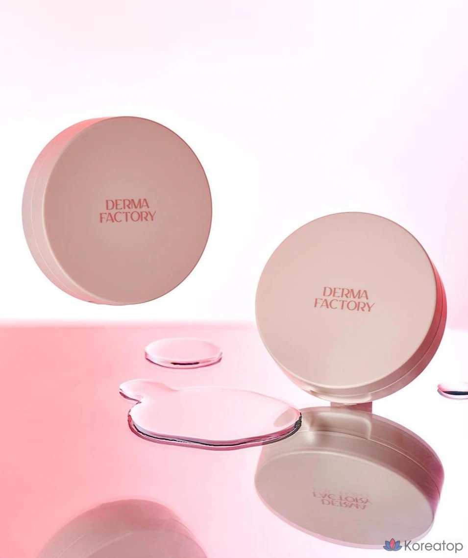 Тональный крем-кушон Derma Factory Vegan Collagen Cushion Foundation, 15 г, № 19, 1 шт., фото 5