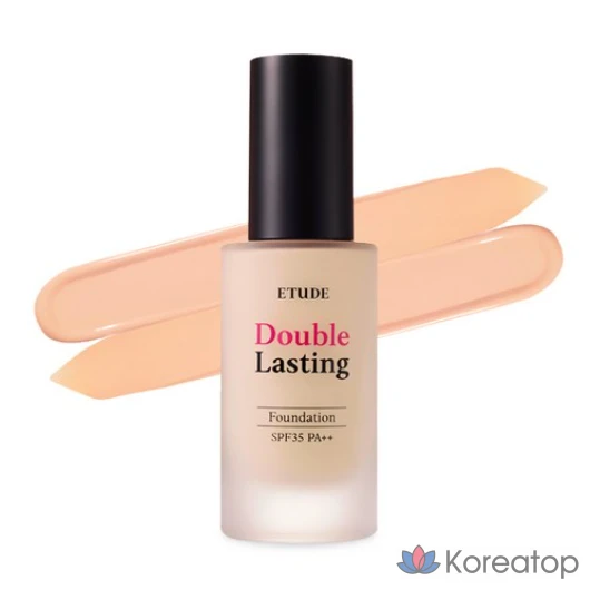 Тональный крем Etude Double Lasting Foundation 30 г, 1 шт., 17C1 № 17, оттенок «Светлая ваниль».