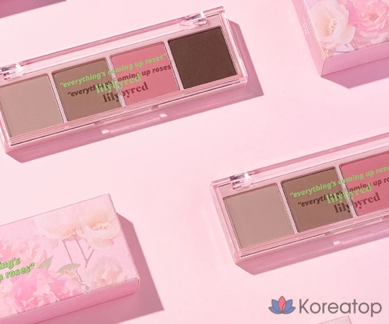 Палитра теней для век Lilybyred Mood It Eye Palette, оттенок 04 Rose It, 1 шт., фото 2
