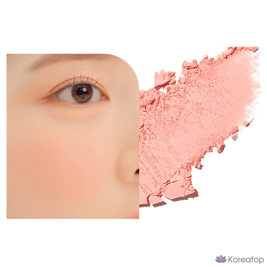 Румяна Dasique Blending Mood Cheek, 11,2 г, оттенок 03 Peach Blending, 1 шт., фото 6