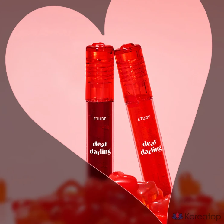 Etude House Dear Darling Water Gel Tint, 02 Cherry Red, 1 шт., фото 5
