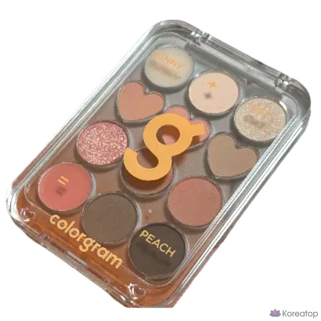 Палетка теней для век Colorgram Eye Real Eye Palette, 4 цвета, 01 Sunshine Plus Oatmeal Peach, 1 шт.