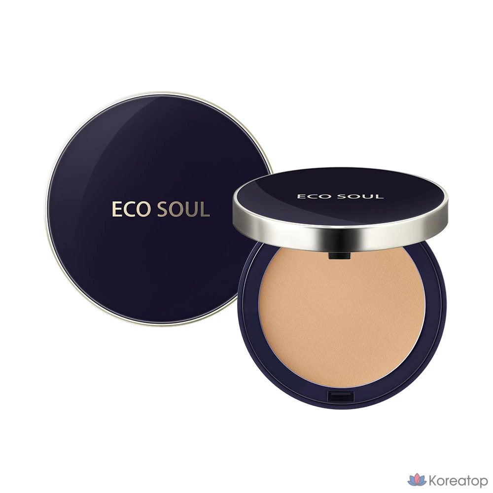 Тональный крем The Saem Eco Soul Perfect Cover Pact 11 г, оттенок 23 Natural Beige, 1 шт.