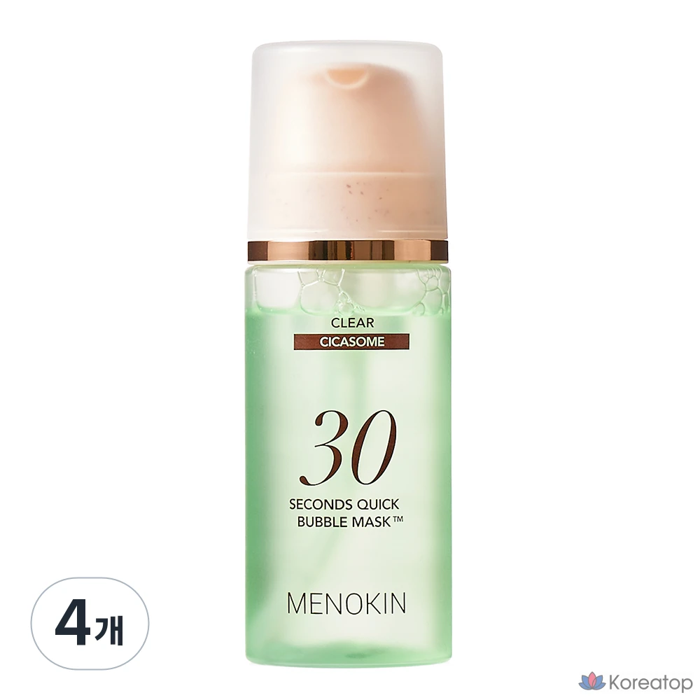 Пенка-маска для лица MENOKIN 30-Second Quick Bubble Mask Clear, 95 мл, 4 шт.