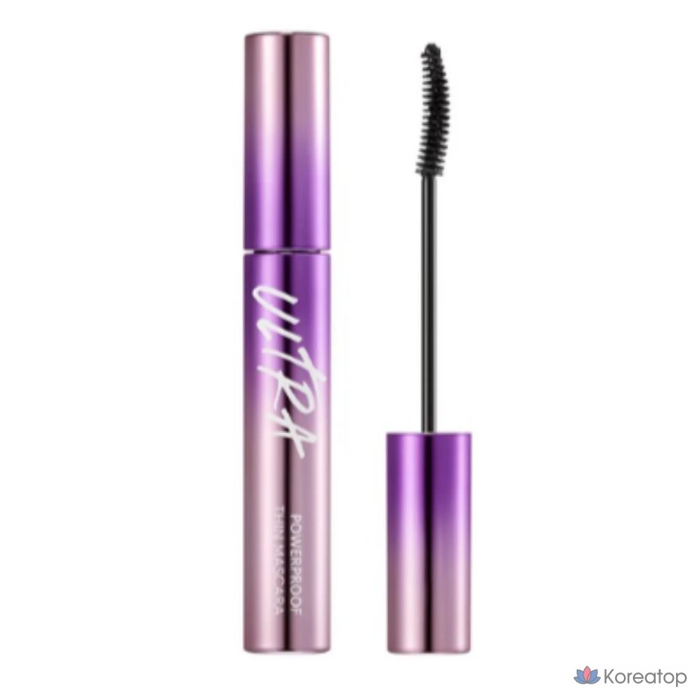 Тушь для ресниц Missha Ultra Powerproof Thin Mascara Curl-Up Fixer, 9 г, черная, 1 шт.