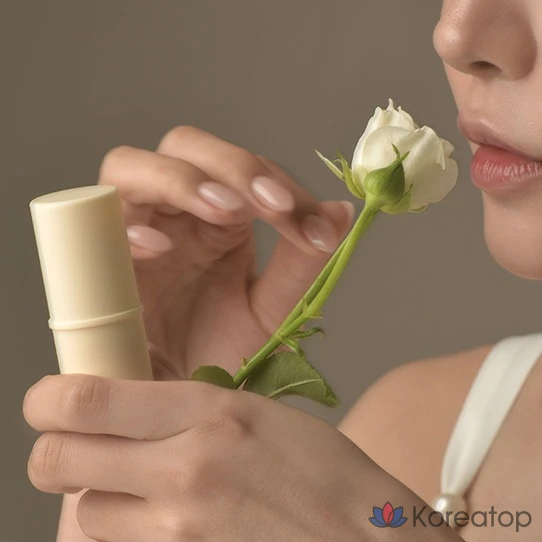 Dermashare Парфюмерный бальзам «Роза» в твердой форме, цвет слоновой кости, 7 г, 1 шт.