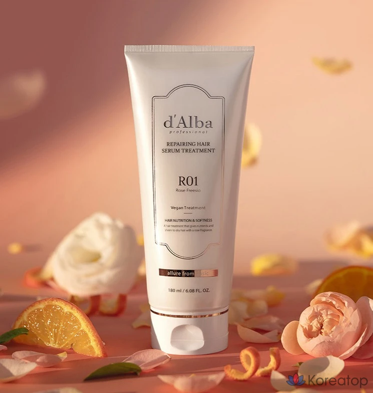 Набор из 3 упаковок: сыворотка для восстановления волос D'alba Professional 180 мл (2 шт.) + очищающая сыворотка 3 мл (3 шт.)., фото 2