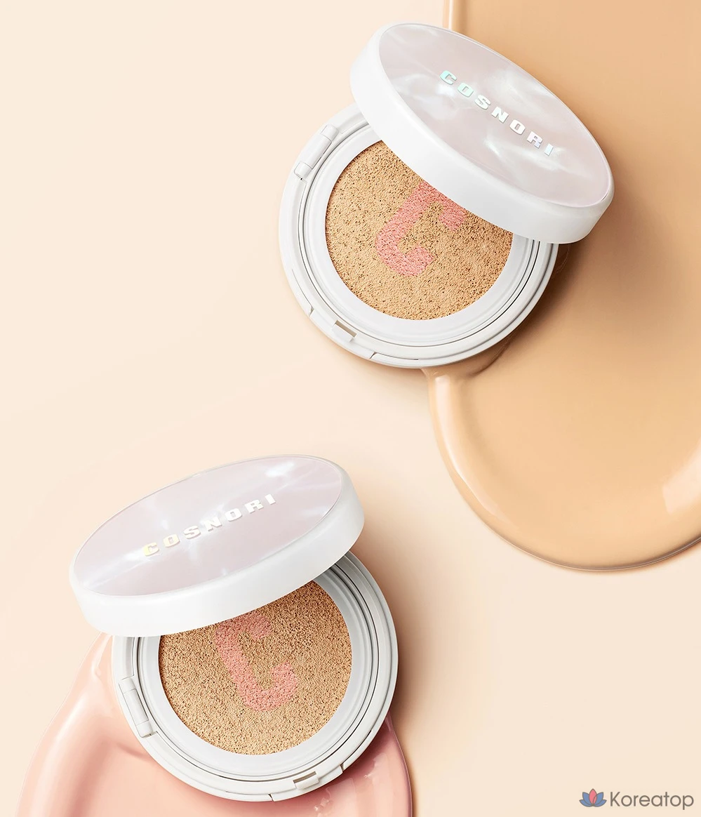 Сменный блок тонального крема Cosnori Blossom Tone-Up Cushion Clear SPF50+ PA++++ 14 г, розово-бежевый, 1 шт.