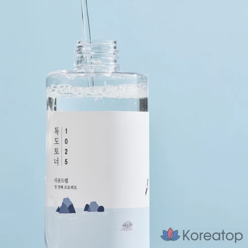 Тонер с морской водой увлажняющий, с эффектом обновления кожи Round Wrap 1025 Dokdo, 200 мл