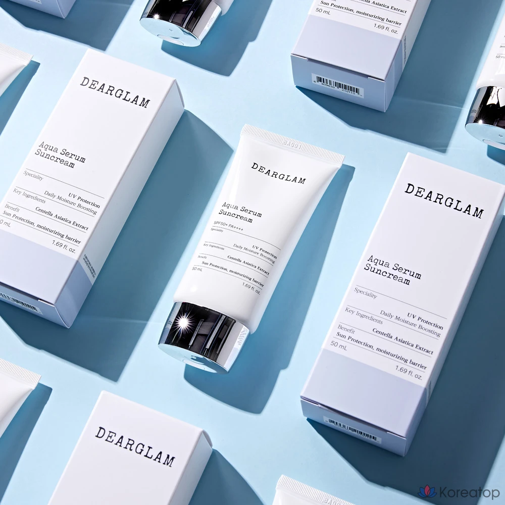 Солнцезащитная сыворотка DEARGLAM Aqua Serum, 50 мл, 1 шт.