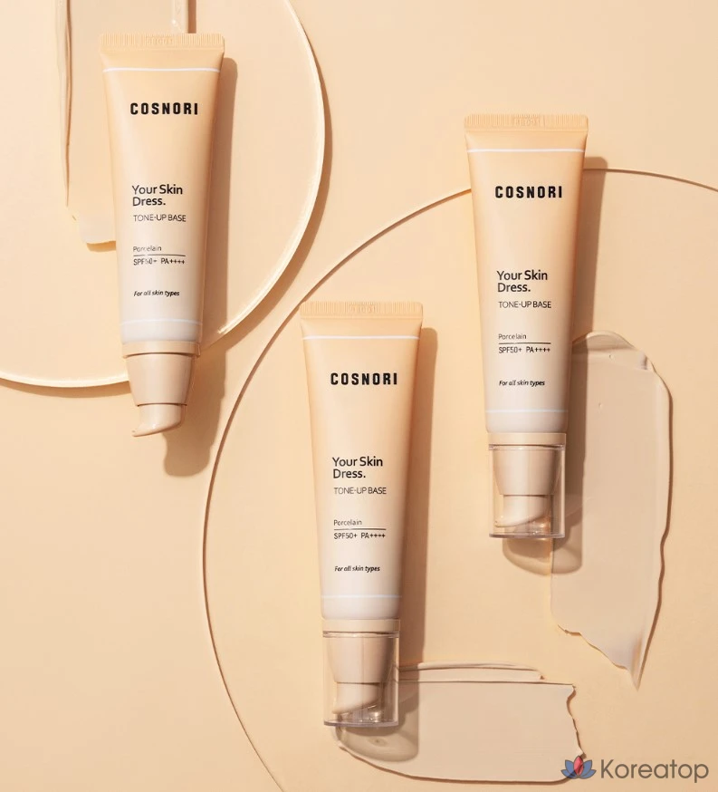 Тональная основа Cosnori Your Skin Dress Tone-Up Base, 50 мл, цвет фарфор, 1 шт., фото 8