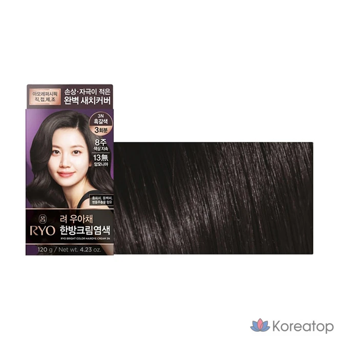 Крем для седины Ryo Wooachae Style Cream, оттенок 7O Orange Brown, 1 шт.