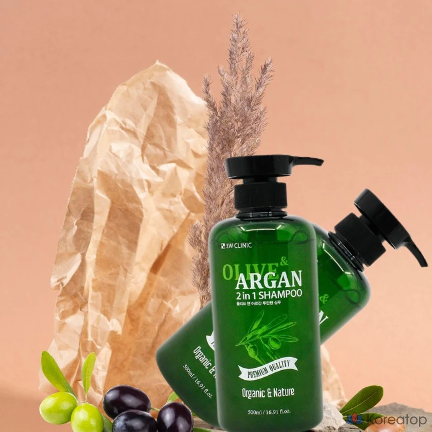 Шампунь 3W Clinic для отшелушивания кожи головы, от зуда и шелушения, 500 мл, 1 шт.