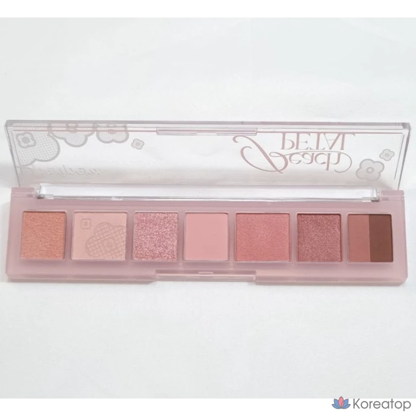 Палитра теней для век Peripera All Take Mood Eye Palette, оттенок 07 Our Home Peach + Pink Color Mascara, 1 шт.