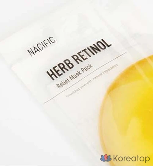 Тканевая маска для лица NACIFIC Herb Retinol Relief Mask, 30 г, 6 шт., фото 2