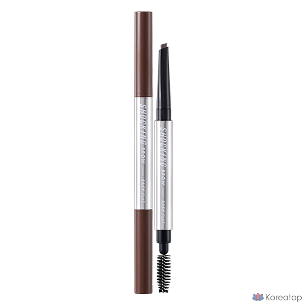 Карандаш для бровей Tony Moly The Shocking Brow Easy Flat Eyebrow Auto Pencil 0.5g, 01 Natural Brown, 1 шт.