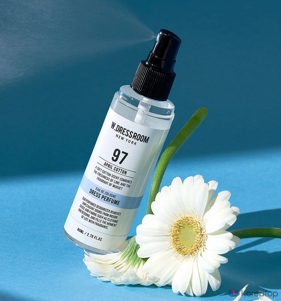 Ароматизатор для одежды и тела W.Dressroom Dress Perfume, оттенок April Cotton, 160 мл, 1 шт., фото 8