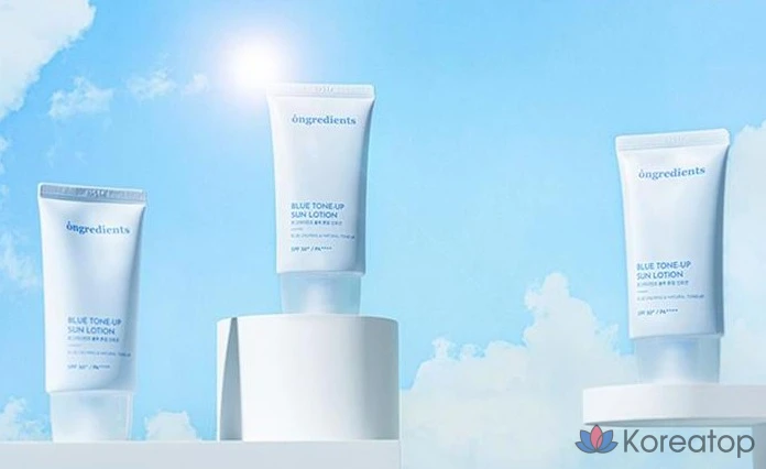 Солнцезащитный лосьон Ongredients Blue Tone-Up SPF 50+ PA++++, 50 мл, 1 шт.