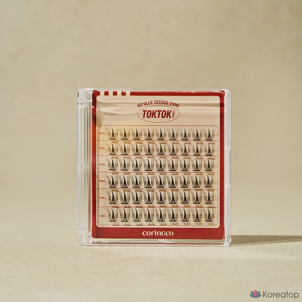 Накладные ресницы Corinco TokTok Hara без клея, цвет Cherry Cock, 1 шт.