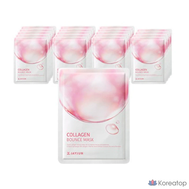 Тканевая маска для лица Jayjun Collagen Bounce, 1 упаковка, 40 листов