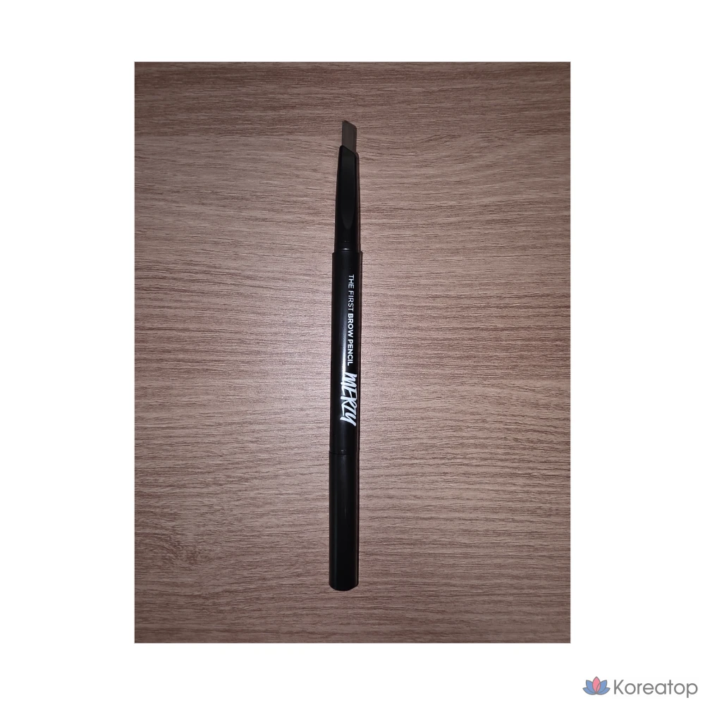 Карандаш для бровей MERZY The First Brow Pencil, оттенок B3 Almond Brown, 0.3 г, 1 шт.