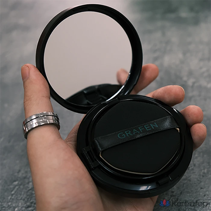 Тональный крем-кушон GRAFEN Men's Handsome Cover Cushion Face Makeup, 14 г, № 3, 1 шт., фото 4