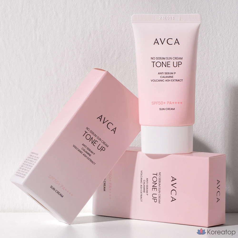 Минеральный солнцезащитный крем AVCA Tone-Up No-Sebum SPF50+ PA++++, 35 мл, 1 шт.