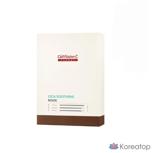 Успокаивающая маска Cellfusion C Cica, 1 упаковка (10 листов, 1 шт.)