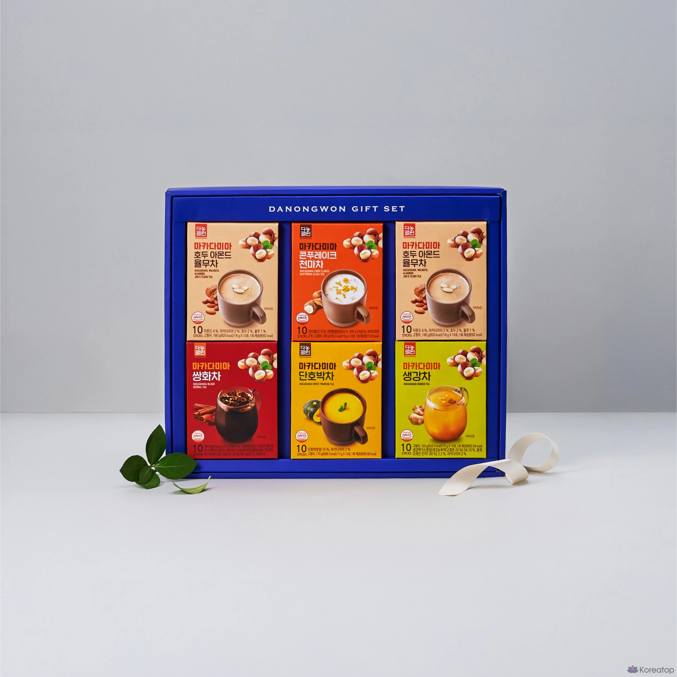 Набор для ухода Danongwon Powder Tea No.1 + Shopping Bag Set, 6 шт.