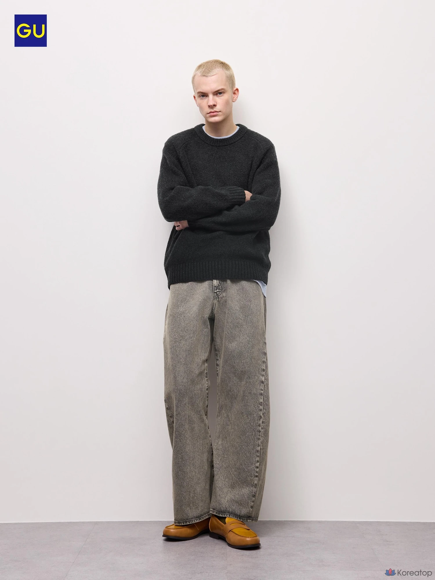 Джинсы Uniqlo 3D Barrel Leg Jeans, длина ноги 73-76 см