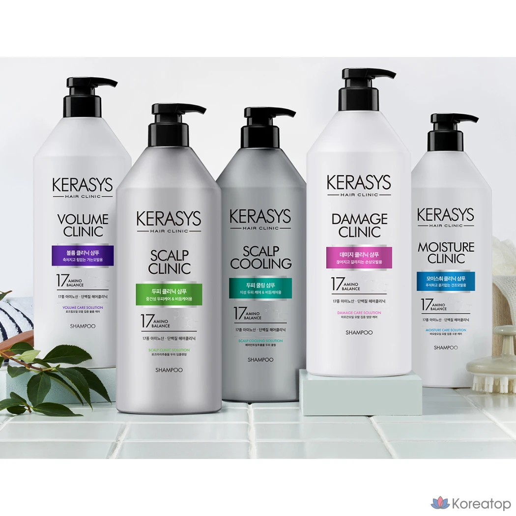 Охлаждающий протеиновый шампунь для кожи головы KeraSys, 980 мл, 1 шт.