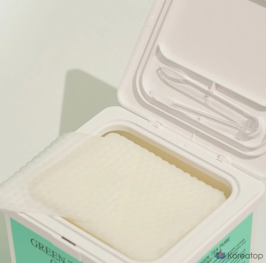 Очищающие подушечки для лица Yadah с зеленым чаем, 60 листов, 1 упаковка