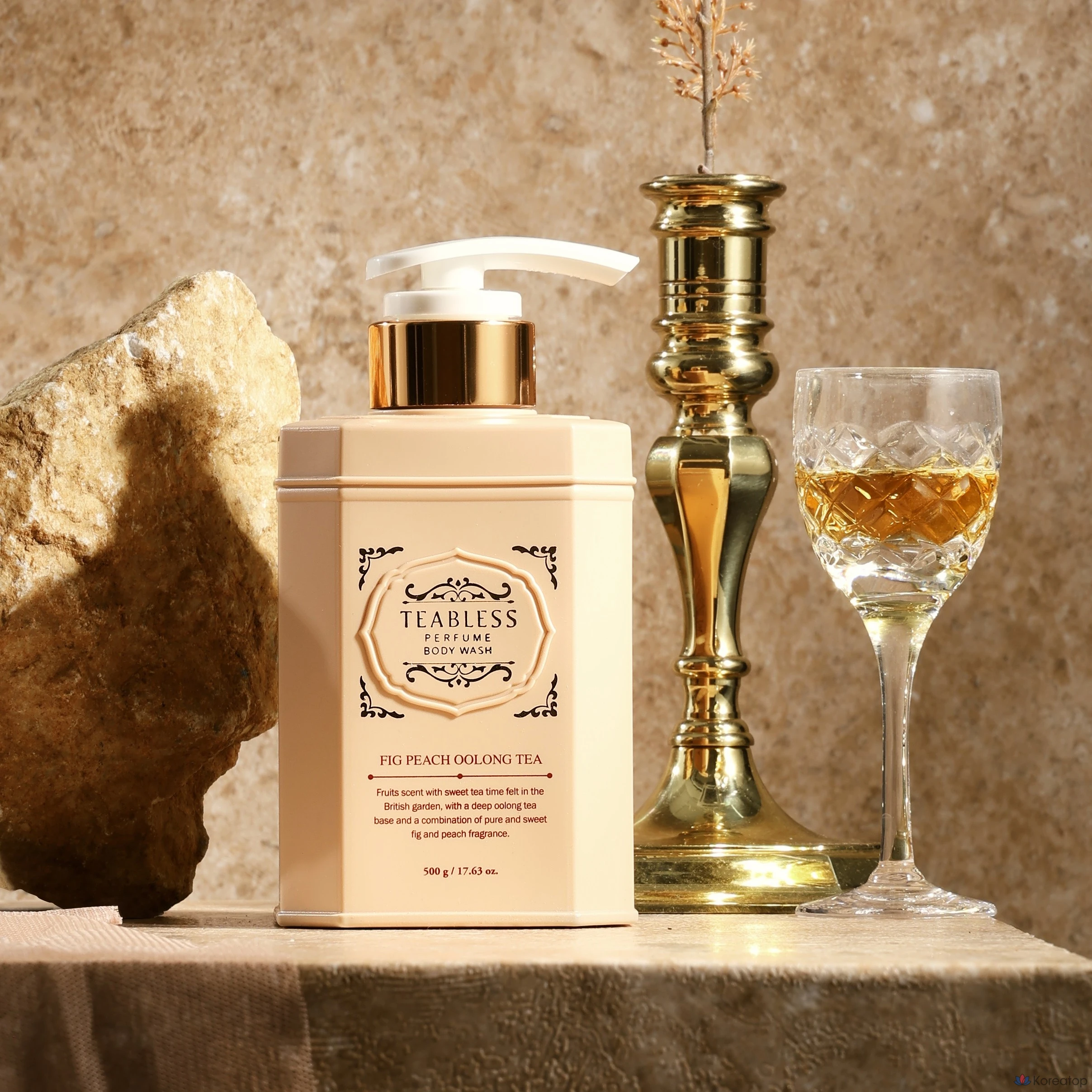 Гель для душа TEABLESS с ароматом чая улун, инжира и персика, 500 г, 1 шт.